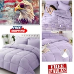 Elegant Twin Comforter Set All-season Ultra-soft 5-PIECE Bedding, Lavender. Fixed Price $67.18.