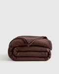 Quince Nwot Full Queen Organic Cotton Channel Matelasse Coverlet Espresso. Fixed Price $85.00.