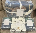 New Pottery Barn Kids Jurassic Queen Quilt, Std Shams, Sheet Set, Dinosaur,. Fixed Price $429.95.