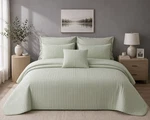 Wonderful Velvet 3 Piece Quilt Set, King Size, Sage. Fixed Price $72.19.