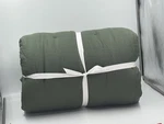 New Pottery Barn Belgian Flax Linen Tufted King Comforter Cypress Green. Fixed Price $199.00.