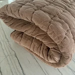Pottery Barn Cozy Cloud Handcrafted Quilt Full Queen Rosewood 5312049 Excellant. Fixed Price $200.00.