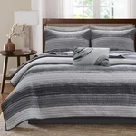Madison Park Essentials Saben Cozy Bed In Bag Reversible Quilt With Complet.... Fixed Price $366.44.
