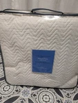 Vera Wang Cotton Pique Coverlet White Queen Bedspread New. Fixed Price $90.00.