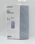 Ikea Blavinda Twin Duvet Cover W/ Pillowcase Bed Set Blue Solid/striped - New. Fixed Price $59.99.