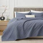 Exq Home Quilt Set Full/queen Size Blue 3 Piece,lightweight Soft Coverlet Modern. Fixed Price $49.93.