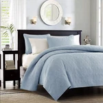 Madison Park Quebec 2-PIECE Reversible Twin/twin Xl Coverlet Set Blue New. Fixed Price $80.00.
