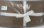 New Pottery Barn Belgian Flax Linen Floral Stitch King Quilt Bronze. Fixed Price $159.96.