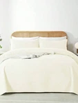 3 Pieces Solid Color Quilt Creative Circular Pattern Design Suitable, White. Fixed Price $37.28.