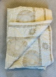 Pottery Barn Alanya Suzani Quilt Natural Dune Cotton Embroidery Boho Chic.. Fixed Price $180.00.
