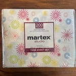 Martex Studio Cotton Rich Starburst Twin Size Sheet Set Vintage 200 Thread Count. Fixed Price $21.95.