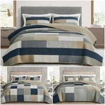 Chezmoi Collection Plaid Patchwork Stone Washed Cotton Quilt Bedspread Set. Fixed Price $94.99.