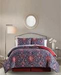 Jessica Sanders Samantha 8 Pc King Comforter Set Floral Blue Red Bedding. Fixed Price $49.95.