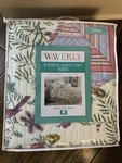 Nip Waverly Above The Trees Floral Birds King Quilt Bedskirt & Shams Set 4PC. Fixed Price $140.99.