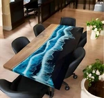 Night Ocean Wave Epoxy Table Unique Masterpiece At The Best Price Dinning. Fixed Price $813.14.