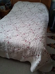 Better Homes & Gardens Hannelore Roses Quilt Scalloped 100 X 90 Bedspread. Fixed Price $44.00.