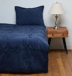 Nip Pendleton Rock Point Comforter Set Twin Navy Blue Night + Standard Sham. Fixed Price $169.59.