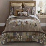 King Bedding Set - 3 Piece Chimera Bear Lodge Quilt With And. Fixed Price $338.99.