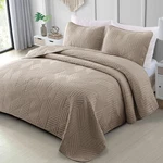 California King Quilt Set Taupe Lightweight Oversized Comforter Bedding. Fixed Price $80.99.