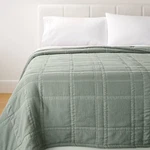 Full/queen Waffle Matelasse Quilt Light Teal Green - Threshold Designed. Fixed Price $37.99.