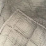 Quince Airy Gauze Box Quilt Shams 2 Std Green/gray. Fixed Price $45.00.