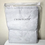 Frontgate Egyptian Cotton Flourish Matelasse Quilt Coverlet Queen Size 96X98 Fog. Fixed Price $100.00.