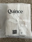 Quince European Linen Box Quilted Sham Set Sand King. Fixed Price $60.00.