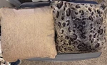 Plutus Brands Tawny Wildcat Faux Fur Luxury Throw Pillow 16X16. Fixed Price $40.00.