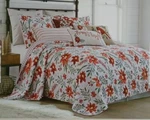 Thatch Home 3 Pc Queen Quilt Poinsettias Bloom Holiday Bedding - New. Fixed Price $79.99.