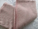 Pottery Barn Teen Diamond Trellis Blanket Twin, Red, White, 68 X 86, Knitted. Fixed Price $55.00.