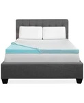 Intellisleep Natural Comfort With Green Mesh Gusset 3" Memory Foam Topper Twin. Fixed Price $60.00.