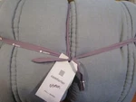 West Elm European Linen Comforter Full Queen Ocean New Tag. Fixed Price $199.99.