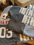 Pottery Barn Sullivan Sports Cotton Patchwork Twin Quilt + Two Standard Shams. Fixed Price $143.96.