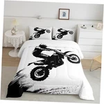 Dirt Bike Comforter Set Size Extreme Sports Boys King Black. Fixed Price $35.37.