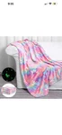 Salimah Glow The Dark Unicorn Blanket Girls Pink Purple 50X60 New Gift. Fixed Price $27.99.