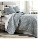 Southshore Linens Classic Paisley 3-PC Quilt And Sham Set Bedding King/cal. Fixed Price $47.99.