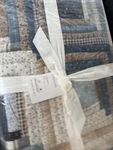 Pottery Barn Lassen Handcrafted Quilt King Cal New Blue Nwt. Fixed Price $195.00.