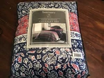 Sanctuary 3-PIECE Printed Reversible Full / Queen Coverlet Set. Fixed Price $15.00.