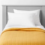 Full/queen Box Stitch Microfiber Kids' Tent Yellow - Pillowfort. Fixed Price $20.99.