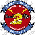 Sticker Usmc Mwss 372 Diamond Backs Ooo Lisc No 20187. Fixed Price $5.00.