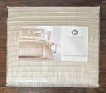Hotel Collection Ikat Stripe Cotton Comforter Cover Full/queen Beige Zipper. Fixed Price $59.99.