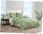- Quilt Set, Reversible Cotton Bedding With Matching Shams, Coastal King Sky. Fixed Price $118.78.