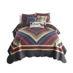 Donna Sharp Traditonal Quilt Bedding Set With Chesapeake Design 3-PIECE Kin.... Fixed Price $299.87.
