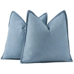 Madizz Textured Chenille Euro Sham Pillow Covers Pack 2 Natural Soft Decor.... Fixed Price $47.85.