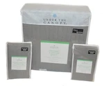 Under The Canopy Organic Cotton Essential Dash Grey 3P Full/ Queen Quilt Set New. Fixed Price $119.99.