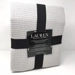 Ralph Lauren 100% Cotton Ringspun Ribbed Knit King Gray Blanket 108 X 90. Fixed Price $116.99.