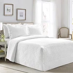 French Country Geo Ruffle Bedding 3PIECE Bedspread Set Queen White. Fixed Price $74.53.