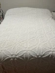 Lamont Home Beige Chenille Bedspread Queen Size. Fixed Price $59.50.