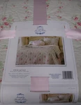 Rachel Ashwell Simply Shabby Chic Green Pink Rose Floral Scalloped Quilt - Twin. Fixed Price $299.99.