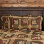 Vhc Brands Tea Cabin Rustic King Sham Green Patchwork Cotton Hand Quilted Rec.... Fixed Price $87.20.
